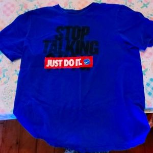 Nike "Stop Talking Just Do It" T-Shirt